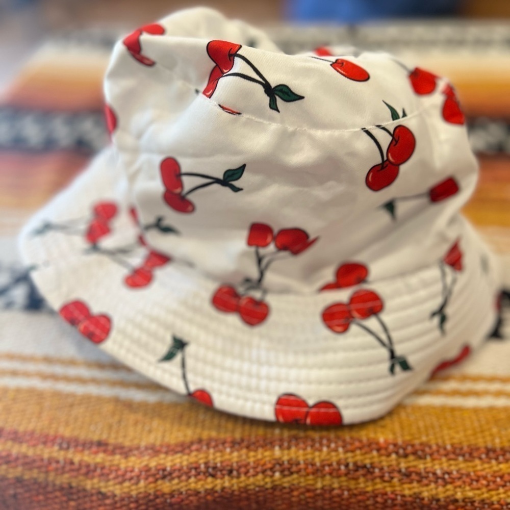 Cherries boonie cap in used condition